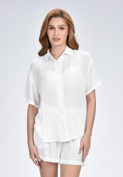 Women's Woven Loungewear Set