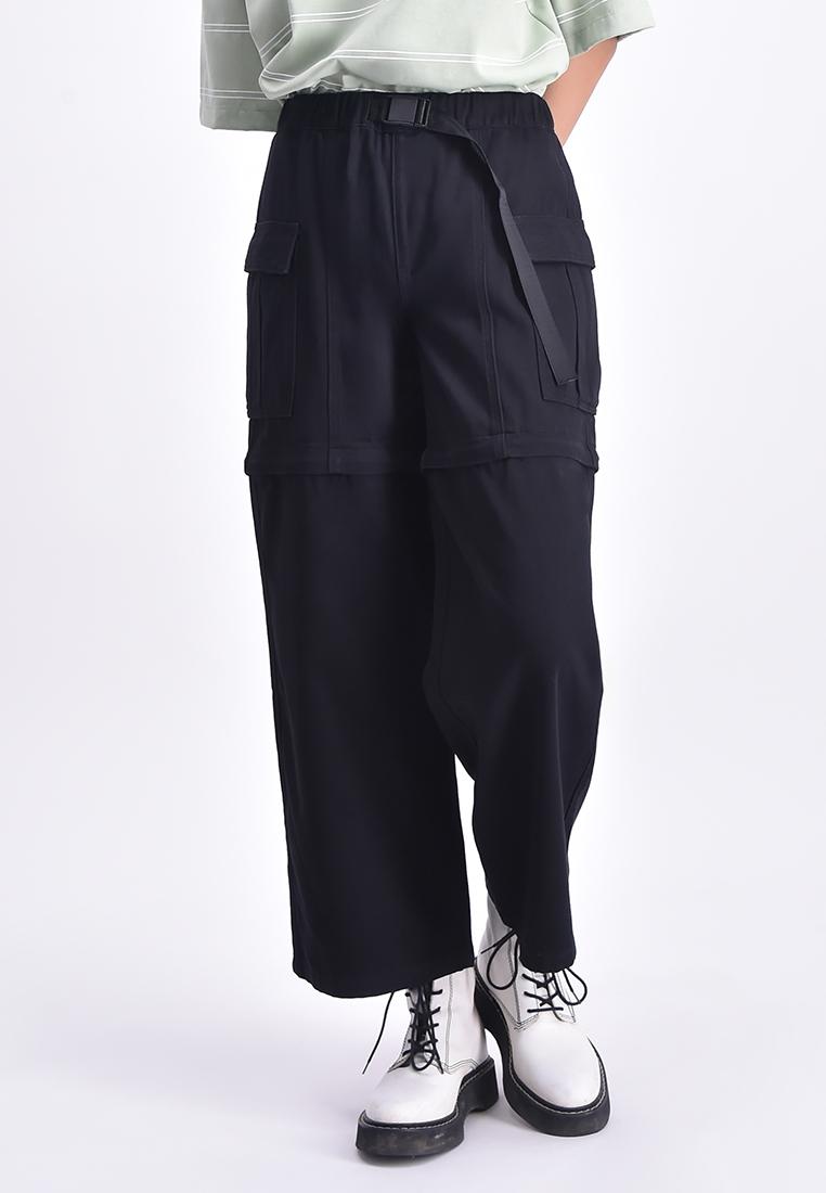Women's Convertible Wide Leg High Waist Cargo Trouser