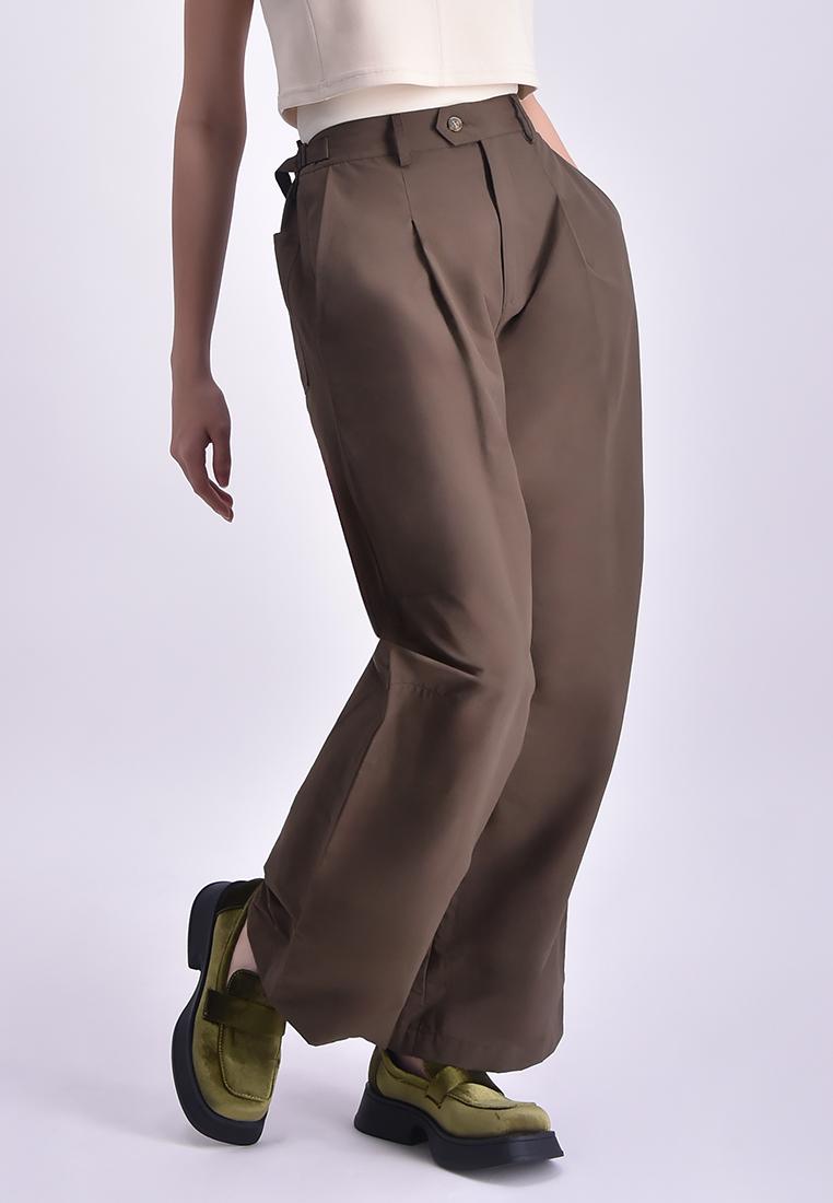 Women's High Waist Pleated Pants