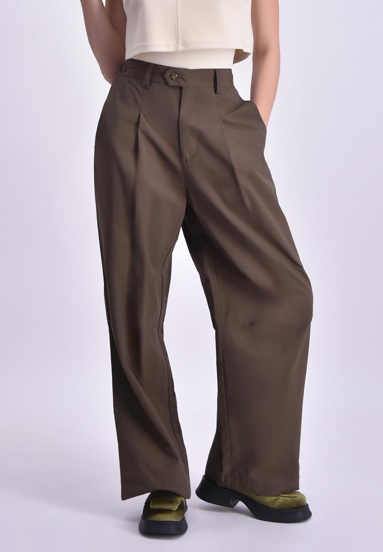 Women's High Waist Pleated Pants
