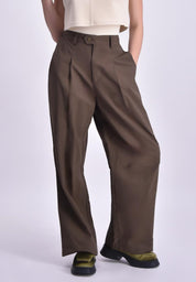 Women's High Waist Pleated Pants
