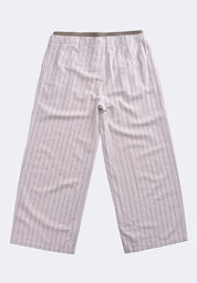 Women's Striped Linen Straight Pants