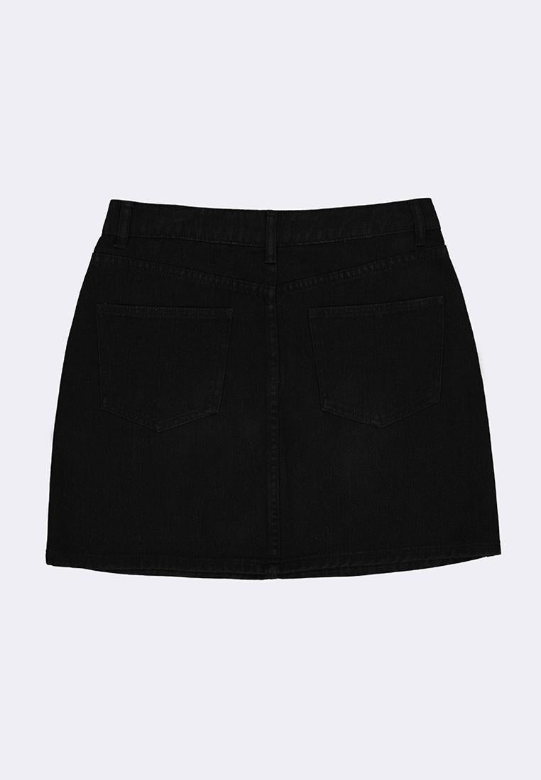 Women's Denim Cargo Mini Skirt