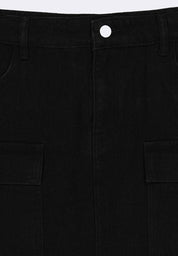Women's Denim Cargo Mini Skirt