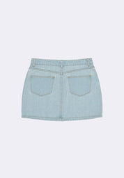 Women's Denim Cargo Mini Skirt