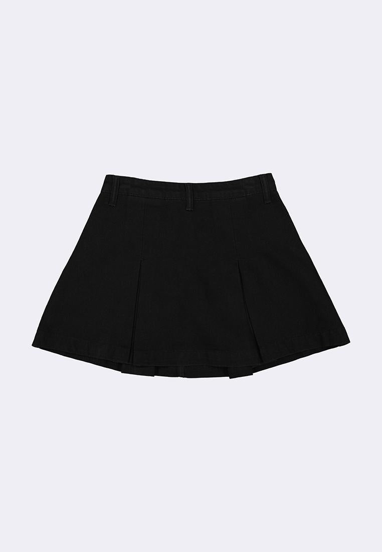 Women's Pleated Denim Skirt