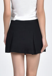 Women's Pleated Denim Skirt