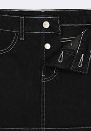 Bench x Chris Nick Womens Low Rise Micro Denim Skirt
