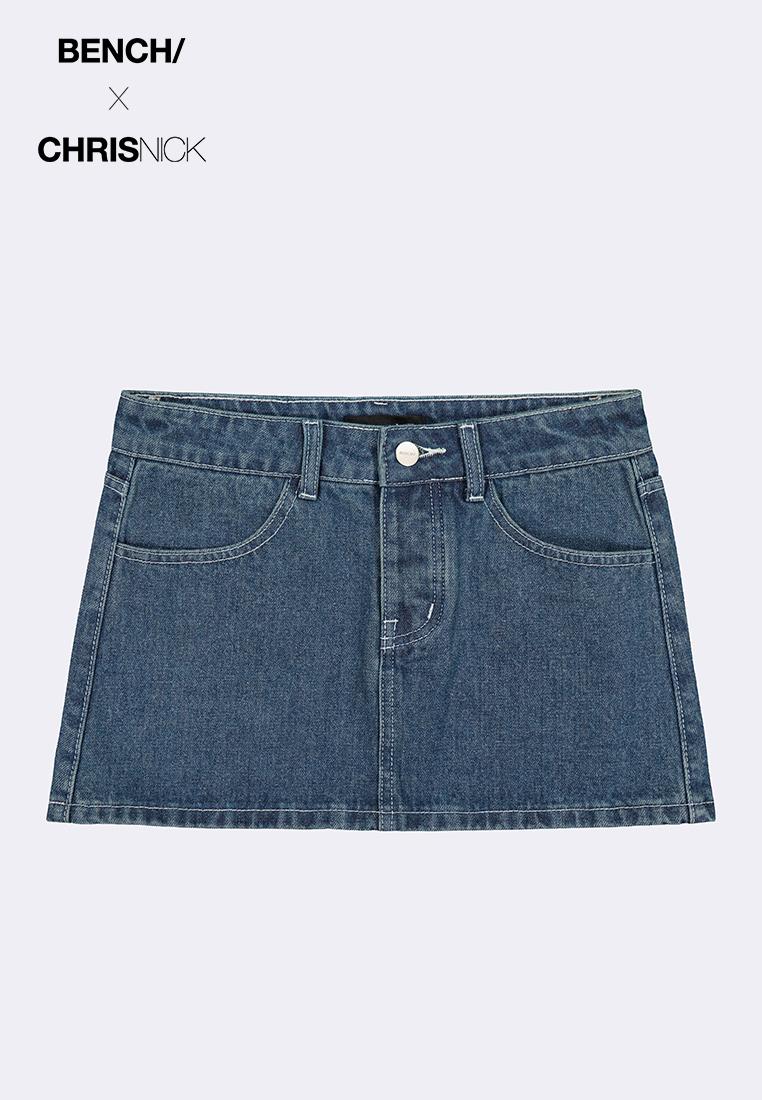 Bench x Chris Nick Womens Low Rise Micro Denim Skirt