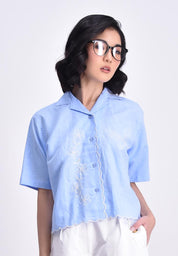 Women's Short Sleeve Boxy Shirt