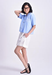 Women's Short Sleeve Boxy Shirt