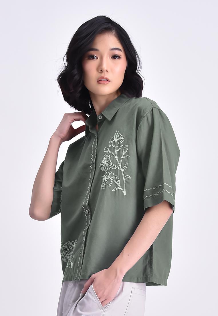 Women's Short Sleeve Boxy Shirt