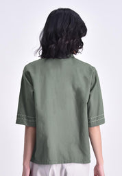 Women's Short Sleeve Boxy Shirt