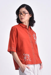 Women's Short Sleeve Boxy Shirt