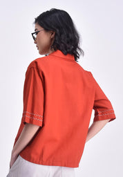 Women's Short Sleeve Boxy Shirt