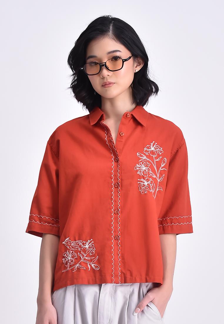 Women's Short Sleeve Boxy Shirt