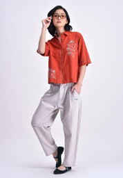 Women's Short Sleeve Boxy Shirt