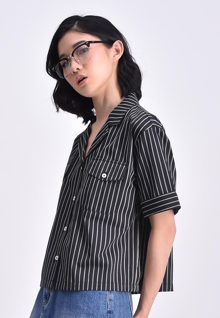 Women's Striped Woven Shirt