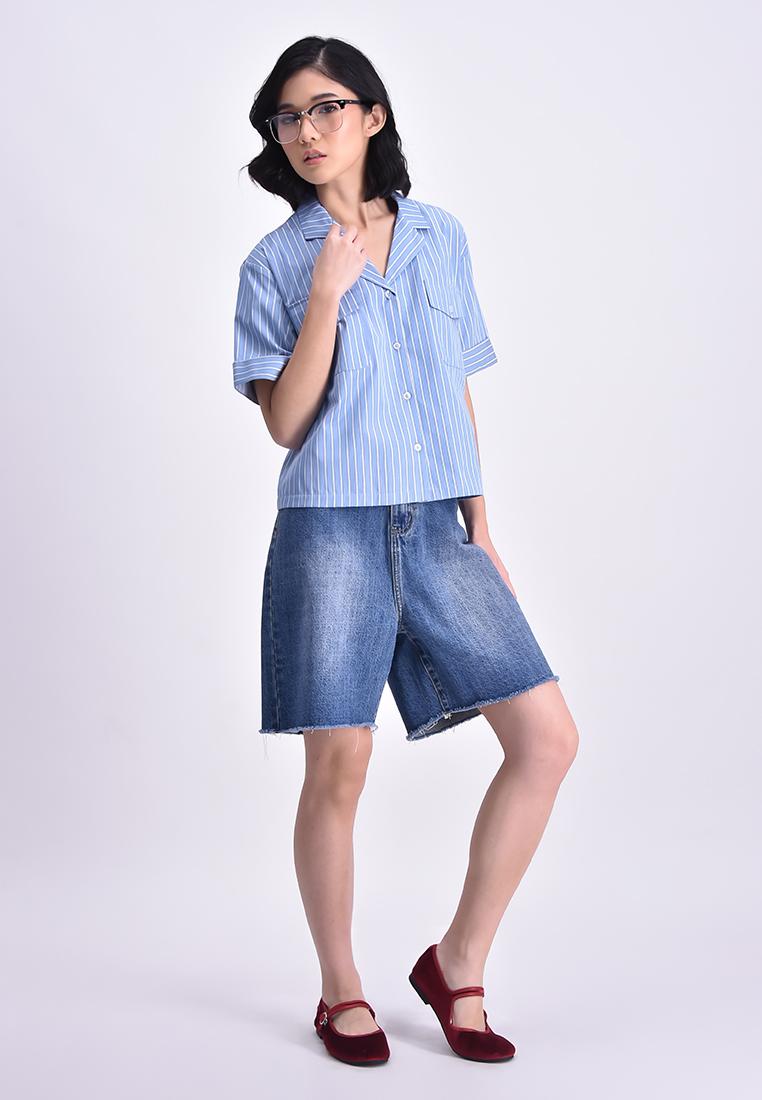 Women's Striped Woven Shirt