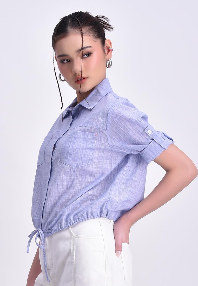 Women's Striped Button Down Shirt