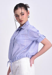 Women's Striped Button Down Shirt