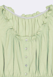 Women's Peasant Crop Top