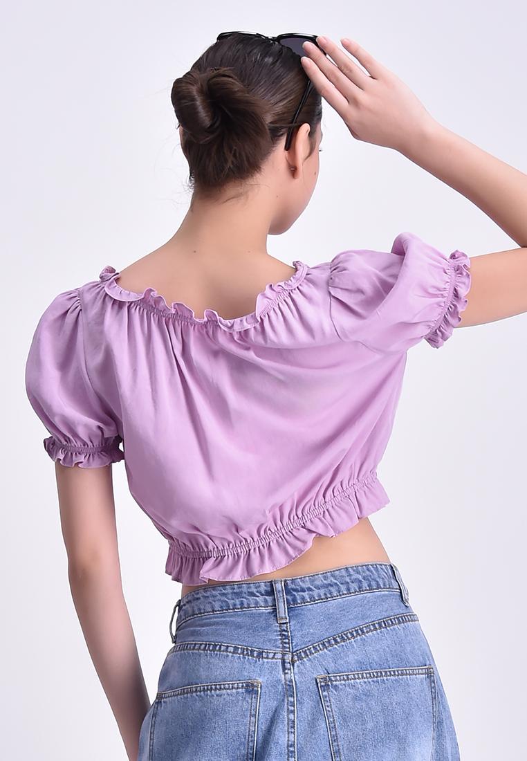 Women's Peasant Crop Top
