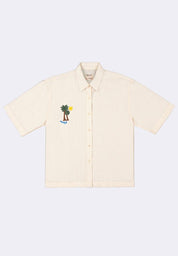 Women's Woven Short Sleeve Button Shirt
