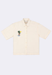 Women's Woven Short Sleeve Button Shirt