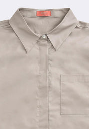 Women's Crop Woven Polo