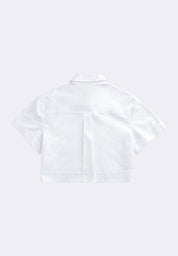 Women's Crop Woven Polo