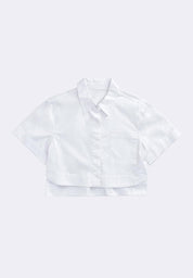 Women's Crop Woven Polo
