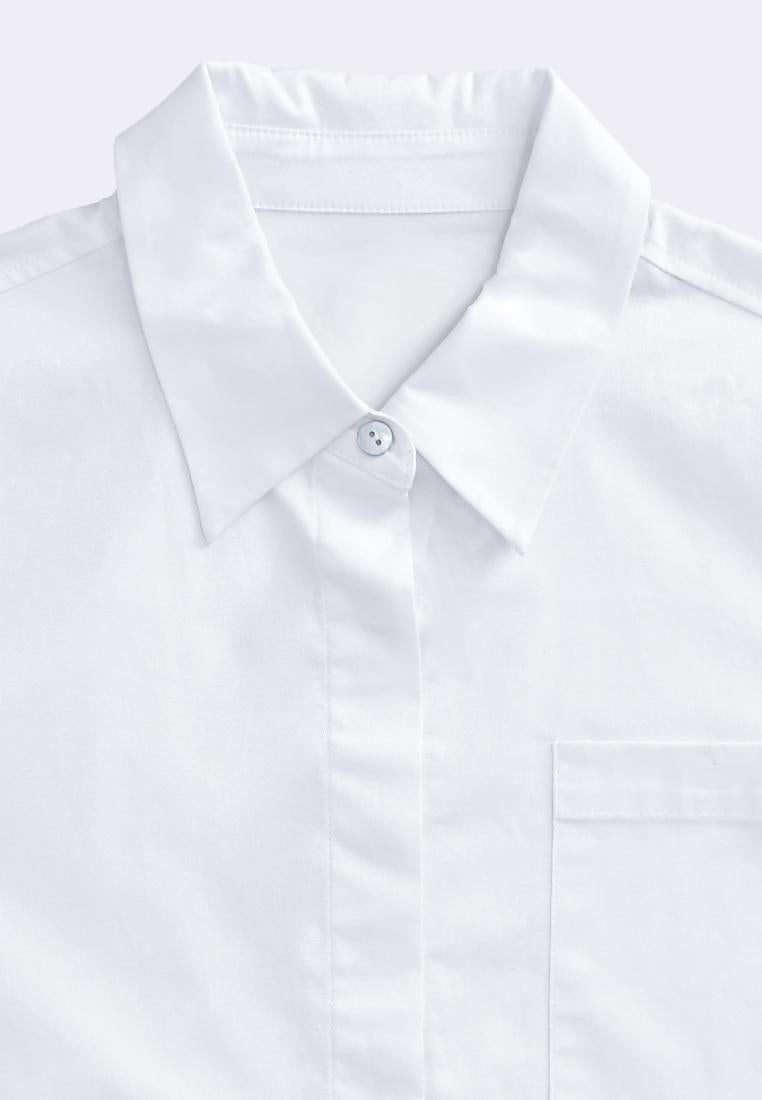 Women's Crop Woven Polo