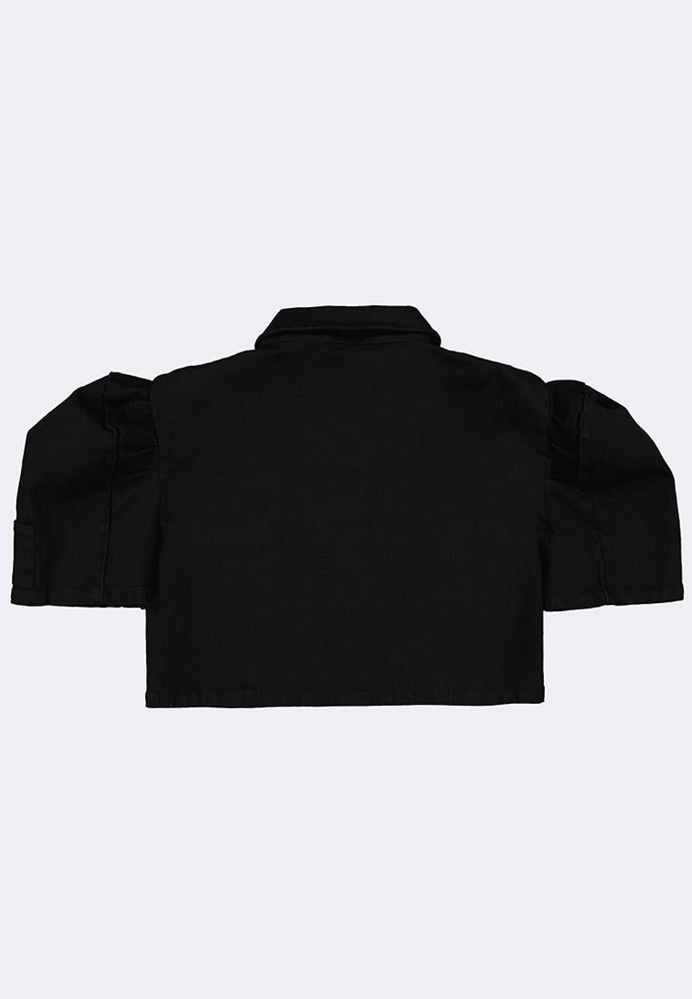 Women's Cropped Denim Top