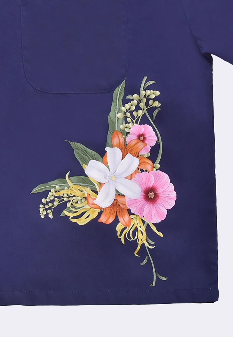 Women's Printed Boxy Short Sleeve Shirt