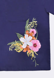 Women's Printed Boxy Short Sleeve Shirt