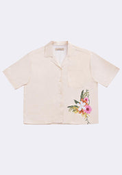 Women's Printed Boxy Short Sleeve Shirt