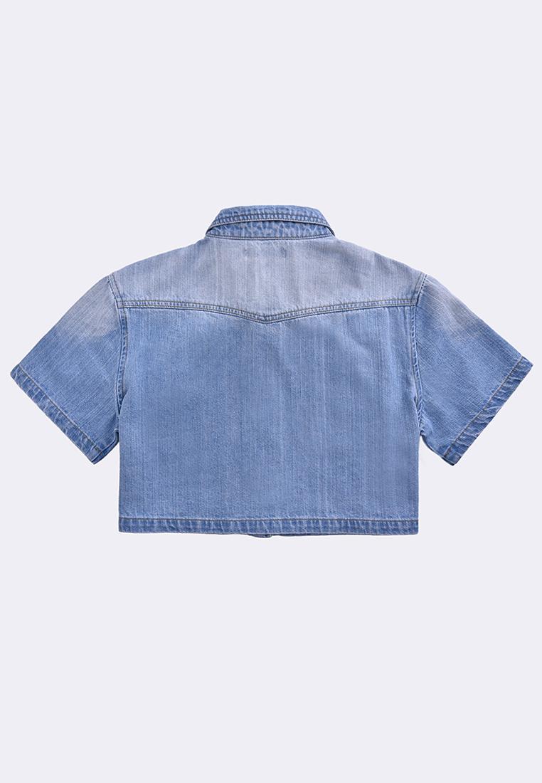 Women's Denim Cropped Shirt