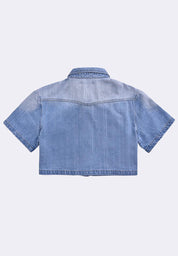 Women's Denim Cropped Shirt