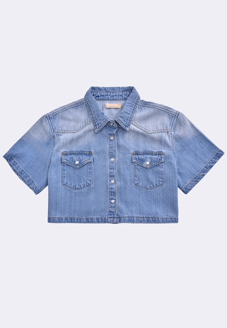 Women's Denim Cropped Shirt