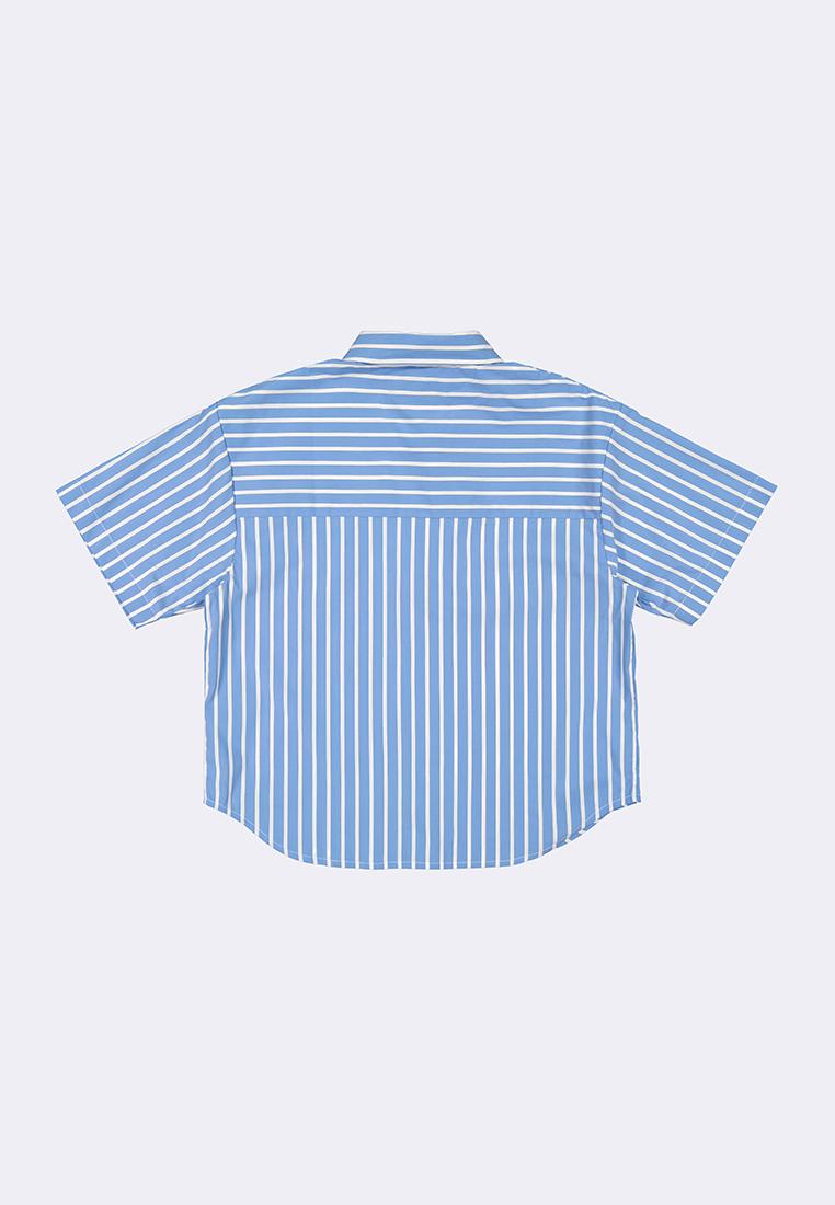 Women's Striped Shirt with Tie