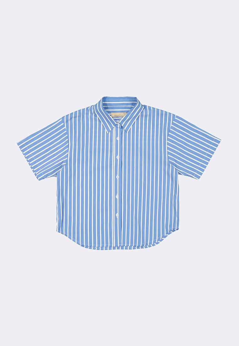 Women's Striped Shirt with Tie