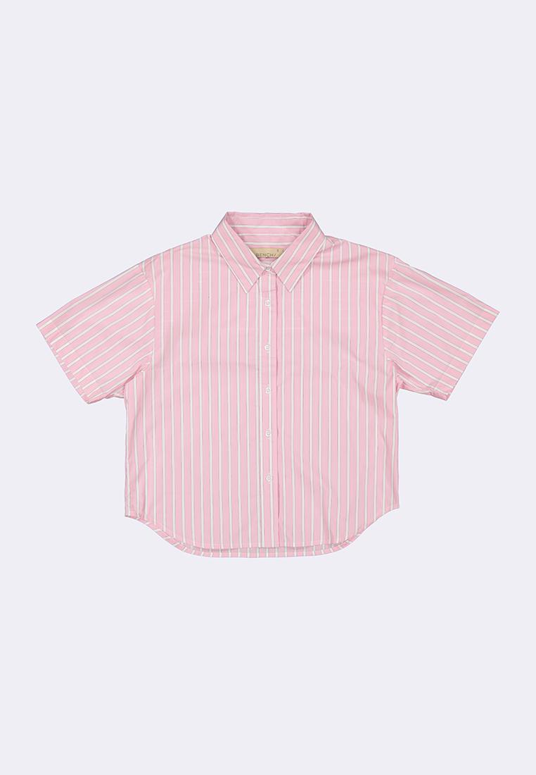 Women's Striped Shirt with Tie