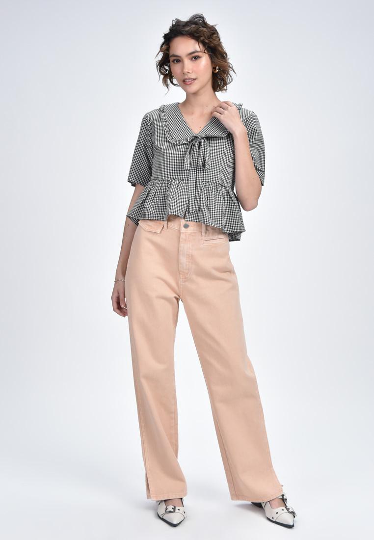 Women's Collared Flowy Blouse