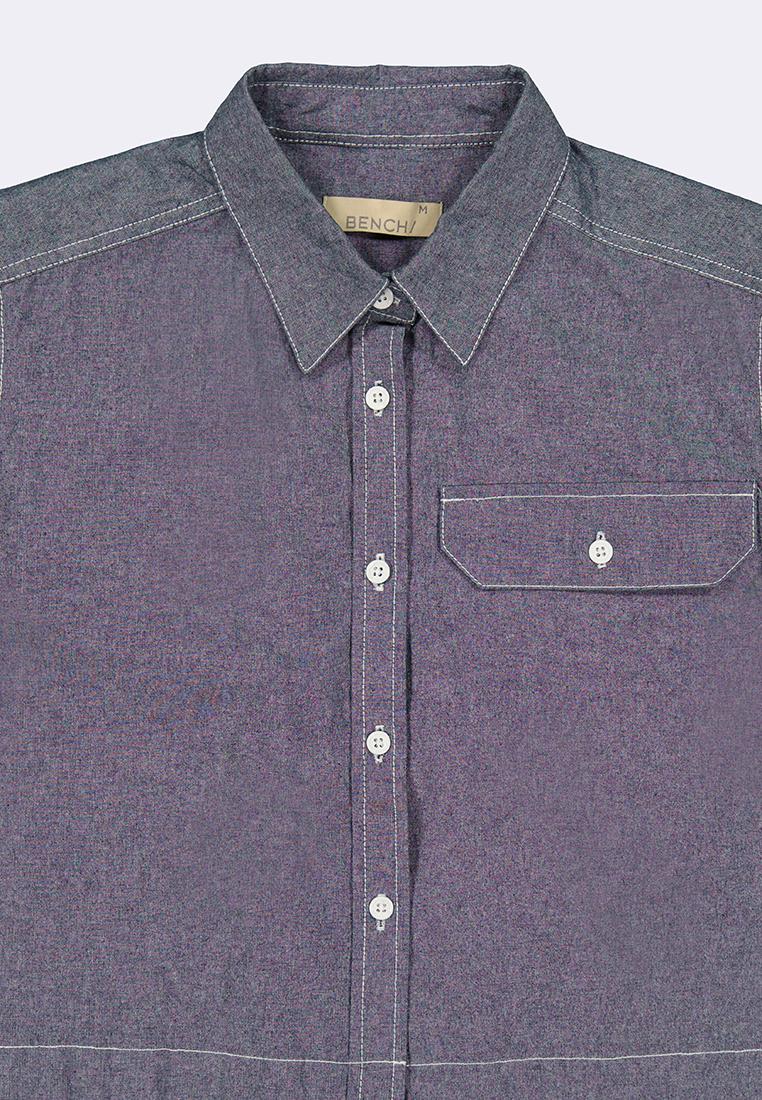 Women's Short Sleeve Chambray Shirt