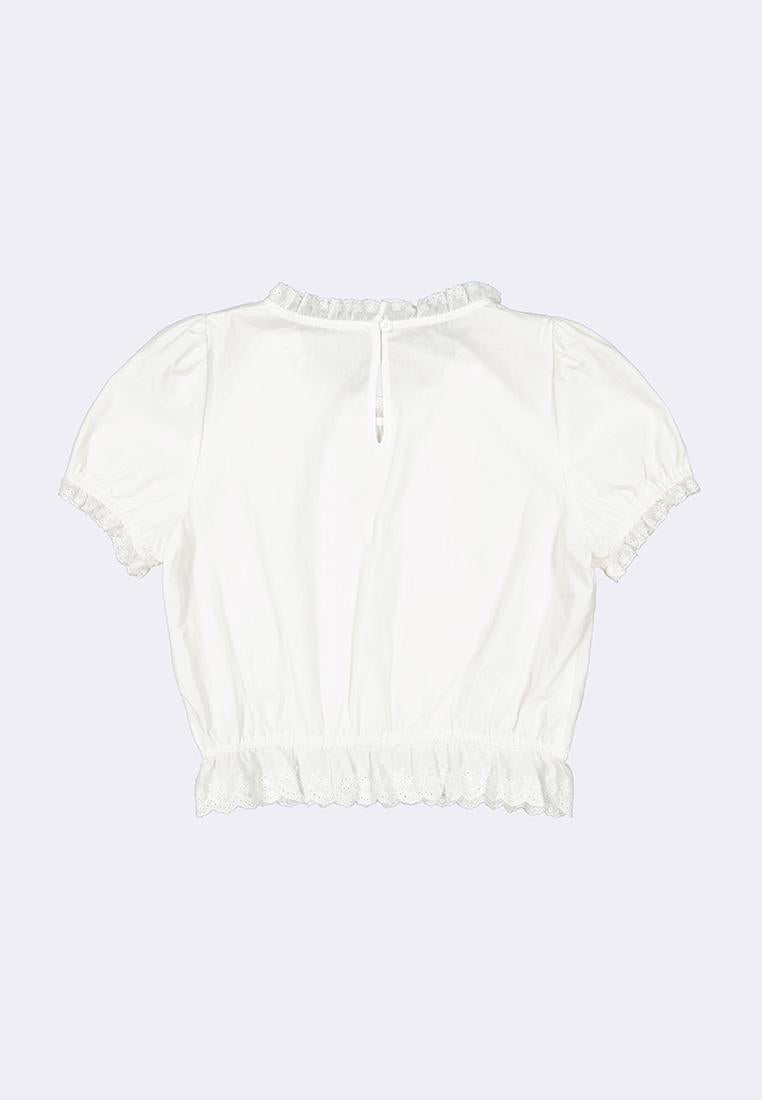 Women's Short Sleeve Ruffle Top