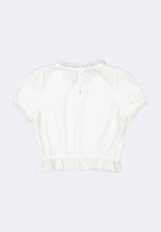 Women's Short Sleeve Ruffle Top
