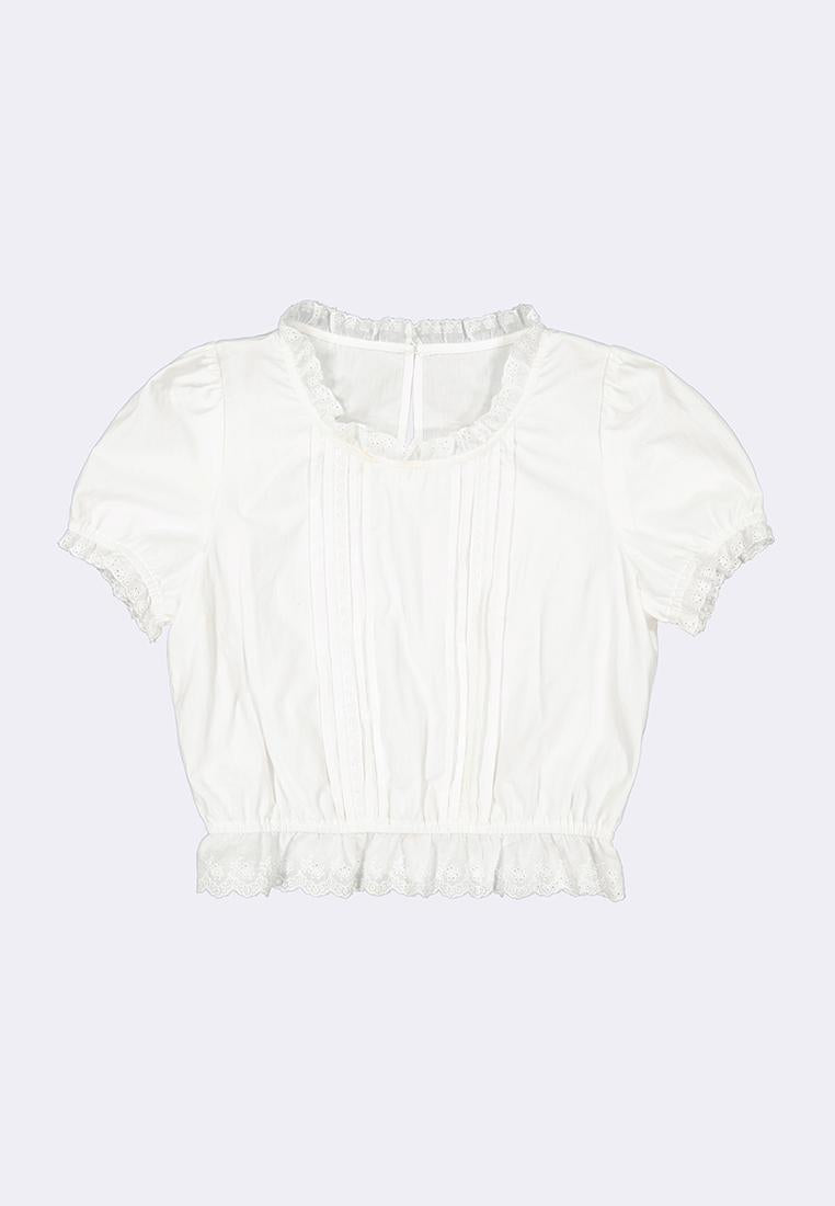 Women's Short Sleeve Ruffle Top
