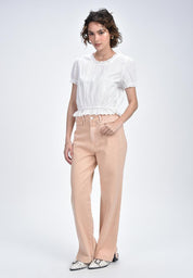 Women's Short Sleeve Ruffle Top