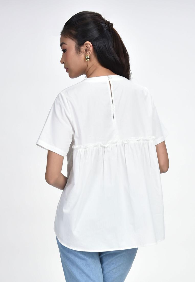 Women's Embroidered Short Sleeve Top